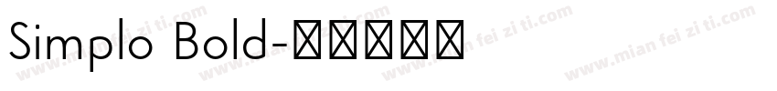 Simplo Bold字体转换